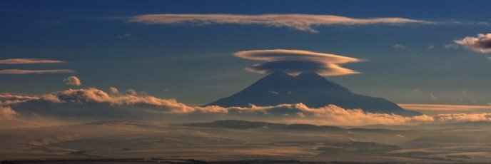 Зимние фото Бештау - закат