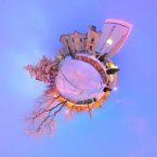Розовые домики, янтарный бульвар