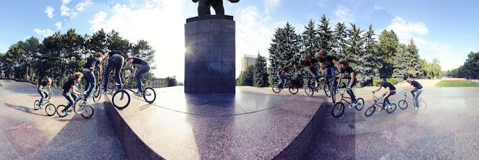 BMX возле памятника Ленину