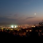 Ночной Пятигорск, вид с Академической галереи