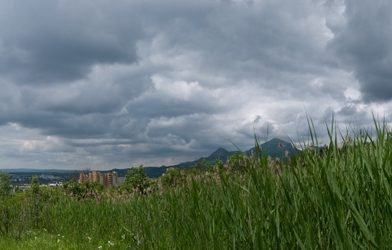 Бештау, камыши - панорама Пятигорска