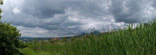 Бештау, камыши - панорама Пятигорска