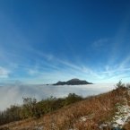 Панорама - вид на Бештау с вершины Машука