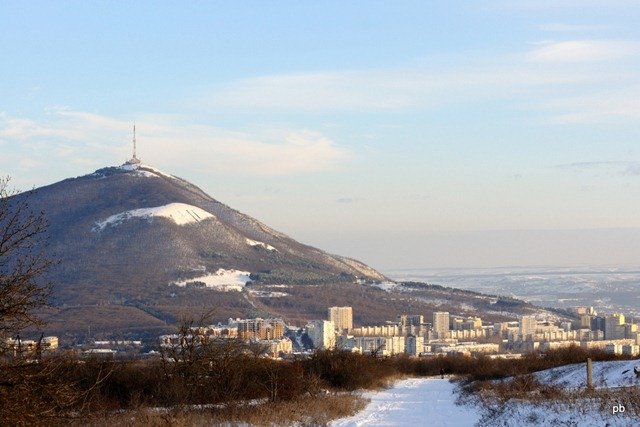 Пятигорск, вид с дорога на Бештау