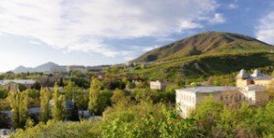 Весенняя панорама пятигорска - 150 мегапикселей
