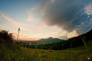 Закат, вид от ворот Солнца