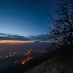 Купить Фото - ночной Пятигорск и Бештау