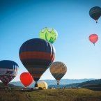 Взлёт воздушных шаров. Берёзовское ущелье