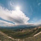 Вид с верхней точки Джинала на юг