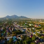 Фотография Пятигорска с воздушного шара