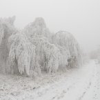 Снежная дорога на Бештау