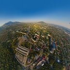 Панорама Пятигорска с воздушного шара