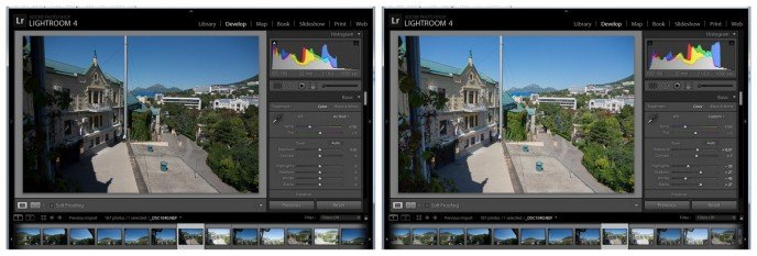 Параметры Lightroom